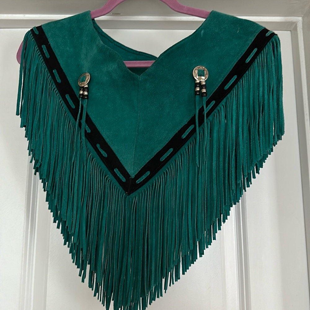 Vintage Suede Cape
